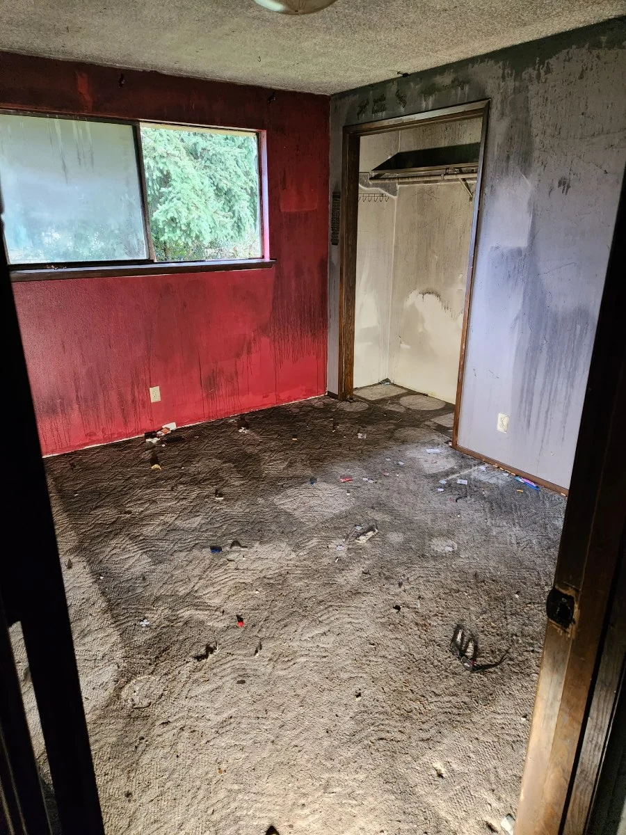 fire damaged room Oklahoma